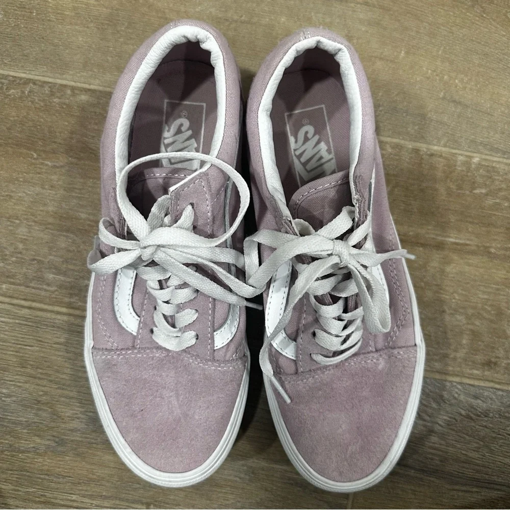 Vans Women's Light Pink Platform Sneakers - Picture 6 of 11